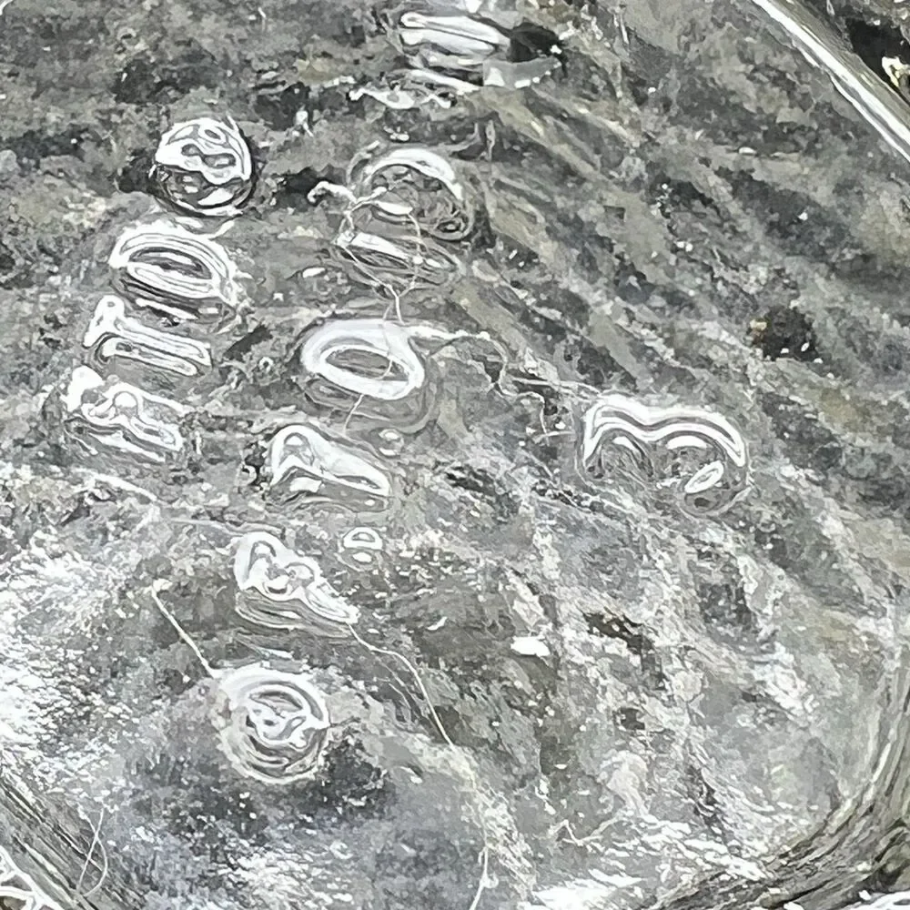 Vintage 1982 FTD Pineapple Shaped Diamond Point Pressed Glass 5.5